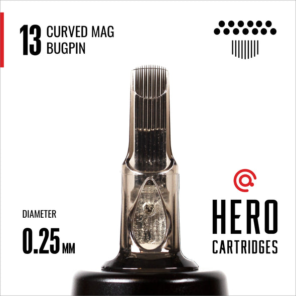 Hero Cartridges - Bugpin Curved Magnums (20/Box)