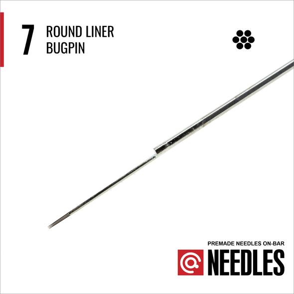 Bugpin Round Liners - Traditional On-Bar Needles-LegendRotary.com