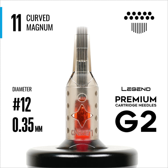 Legend Premium Cartridges G2 (2nd Gen) - Curved Magnums - #12 (0.35mm) - 20/Box