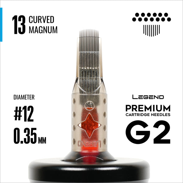 Legend Premium Cartridges G2 (2nd Gen) - Curved Magnums - #12 (0.35mm) - 20/Box