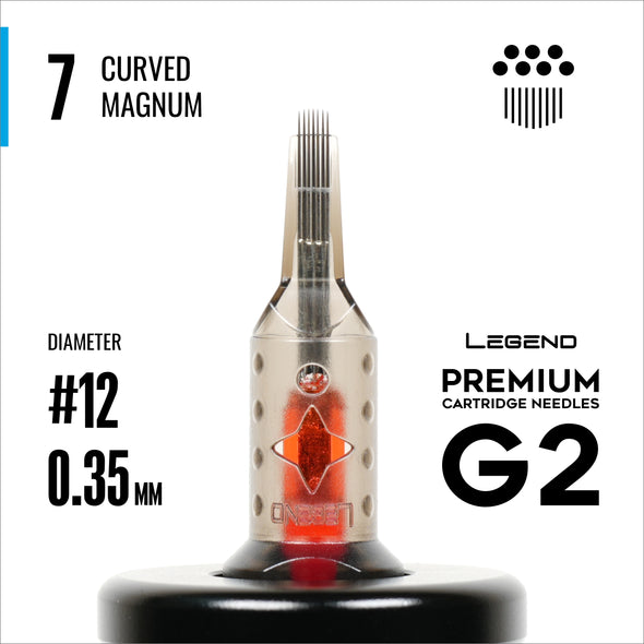 Legend Premium Cartridges G2 (2nd Gen) - Curved Magnums - #12 (0.35mm) - 20/Box