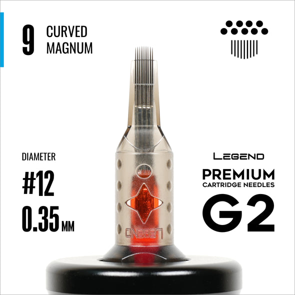 Legend Premium Cartridges G2 (2nd Gen) - Curved Magnums - #12 (0.35mm) - 20/Box