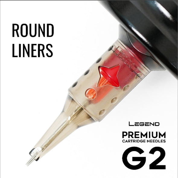 Legend Premium Cartridges G2 (2nd Gen) - Round Liners - #12 (0.35mm) - 20/Box